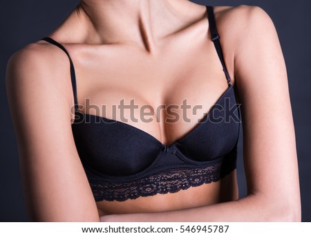 Close Up Of Sexy Female Breast In Black Lace Lingerie Close Up Of Sexy Female Breast In Black Lace Lingerie
