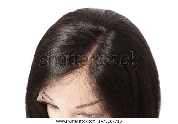 Close Short Straight Black Human Hair Stock Photo Edit Now