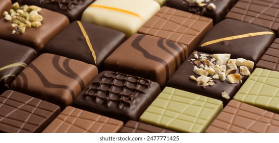 close up shot of assorted chocolates