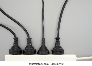 A Close Up Shot Of An Australian Power Cord