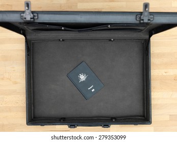 A Close Up Shot Of A Business Brief Case