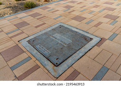 Close Up Shot Of A Chilled Water Manhole