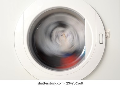 A close up shot of a clothes dryer