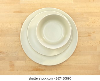 A Close Up Shot Of A Dinner Plate