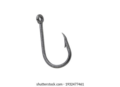 close up shot of fish hook isolated on white background with Clipping Path - Shutterstock ID 1932477461