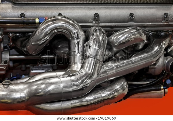 Close Shot Formula One Exhaust System Stock Photo Edit Now 19019869