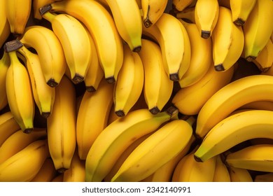 Close up shot of group of bananas 