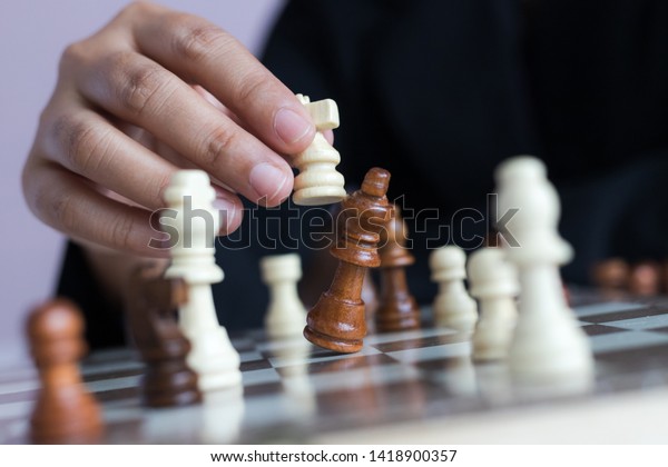 Close Shot Hand Business Woman Playing Stock Photo Edit Now