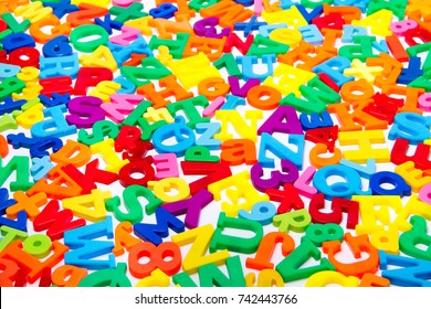 A Close Up Shot Of Magnetic Letters