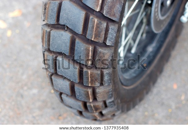 Close up\
shot of a motorcycle wheel, Motorcycle\
tires