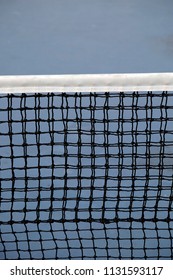 Close Up Shot Of Old Tennis Net