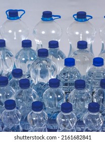 Close up shot packed drinking water bottles in Bhubaneswar, Odisha, India....