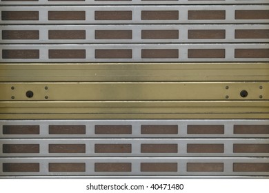 Close up shot of a pattern of a close metal gate