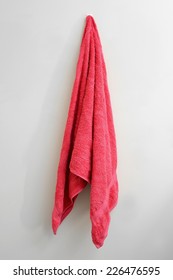 A Close Up Shot Of A Towel Hanging