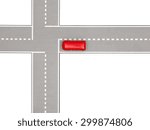 A close up shot of a traffic intersection