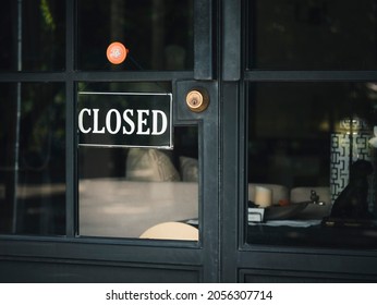 Close Sign Door Entrance Business Retail Front Shop Signage