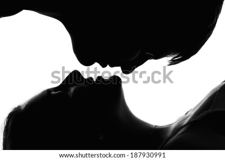 Image, Stock Photo Kiss. Joy Face Human being