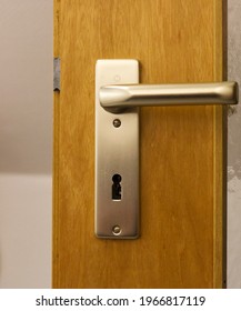 Close Up Silver Doorknob Indoor