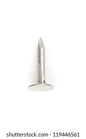 Close up of silver nail