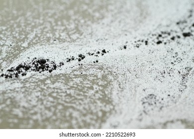 Close Up Of Silver Powder