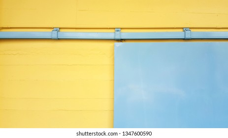 Close Up Sliding Barn Door.