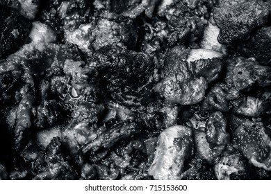 Close Up Of  Small Pieces Of Fried Chicken