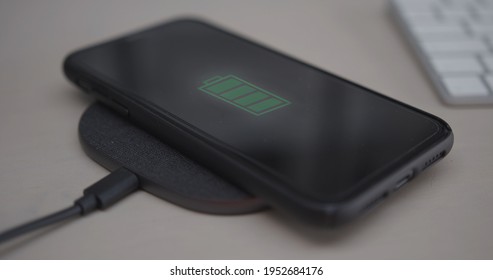 Close Smart Phone Battery Being Charged Stock Photo 1952684176 ...