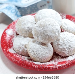 Close Up Of Snowball Cookies