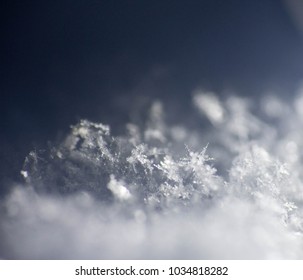 Close up snowflake