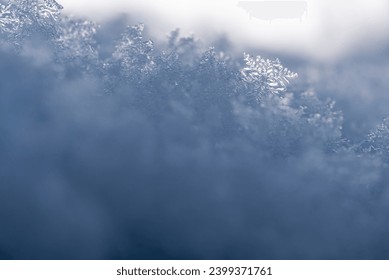 Close up of a snowflake