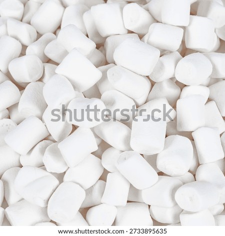 Close up of soft fluffy white marshmallows