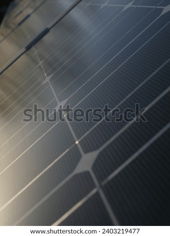 A close up of a solar panel