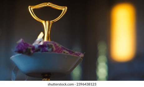 Close of some decoration objects, in the shabby chic vintage style - Shutterstock ID 2396438123