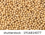 Close up soybeans background top view using for your advertising