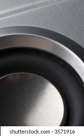 close up of a speaker