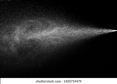 close up of spray water on black background - Shutterstock ID 1450719479