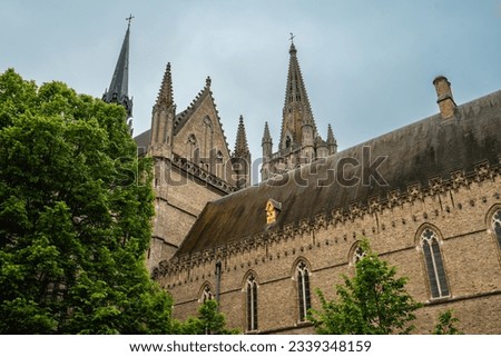 Close up from the ST Maartens Cathedral in Ypres (Ieper) Belgium. Stock photo © 