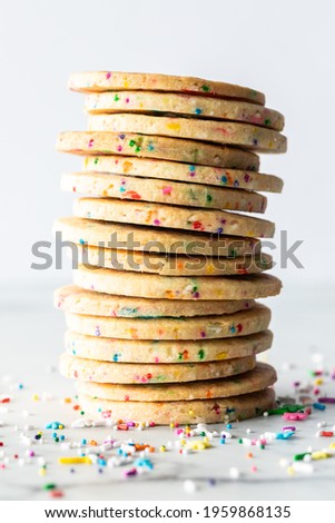 Similar – Image, Stock Photo Cookies decorated with sugar paste