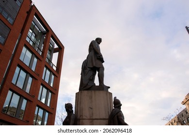 Close Up Statue Of The Duke Of Wellington At Manchester England 8-12-2019