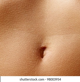 Close Up  Stomach Of Woman, Closeup Background