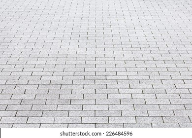 Close - Up Street Cement Block Floor Background  