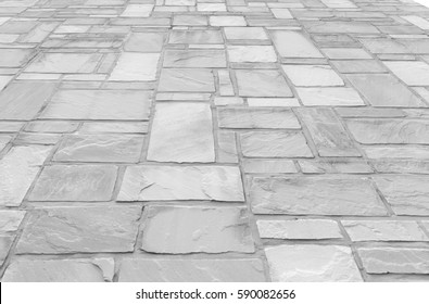 Close - Up Street Floor Tiles As Background

