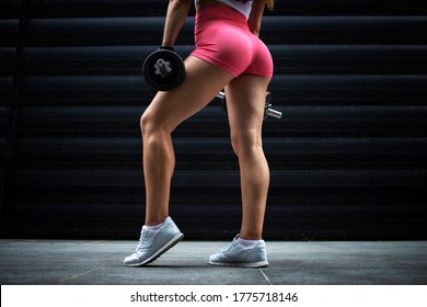 Woman erotic muscular legs muscle calves