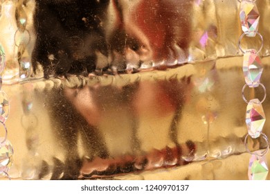 Close up surface of metal structures in high resolution