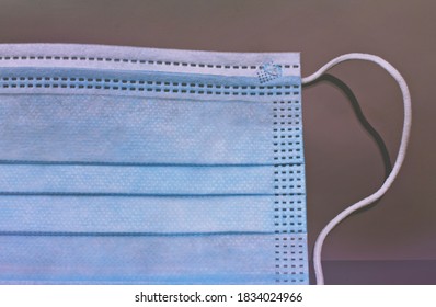 Close Up Of A Surgical Mask Concept Of Corona Virus