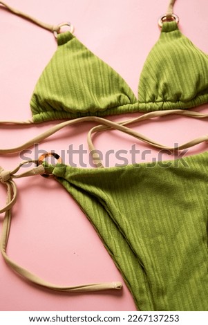 close up swimwear in pink background shoot in studio no people