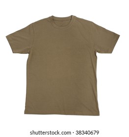 Brown Tshirt Template Back Side On Stock Photo 183315281 | Shutterstock