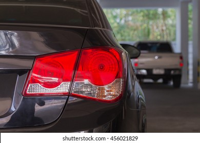close up the taillight and Car lights - Shutterstock ID 456021829