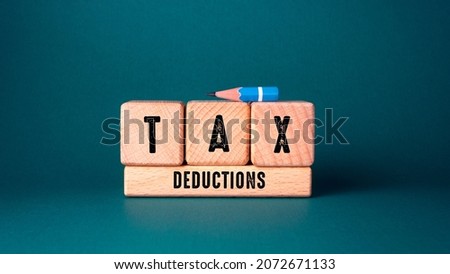 Close up of Tax Words , Business Concept Idea