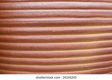 Close Up Of Terracotta Pottery - Abstract Background Texture